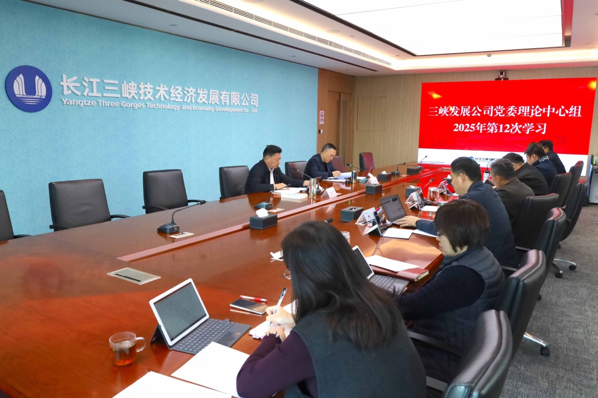 三峡发展公司党委认真传达学习贯彻党的二十届四中全会精神